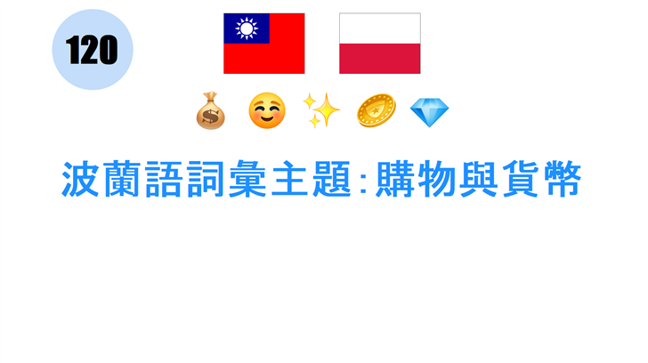 波蘭語詞彙主題：購物與貨幣